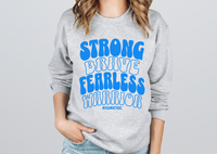 Strong, Brave, Fearless, Warrior Sweater