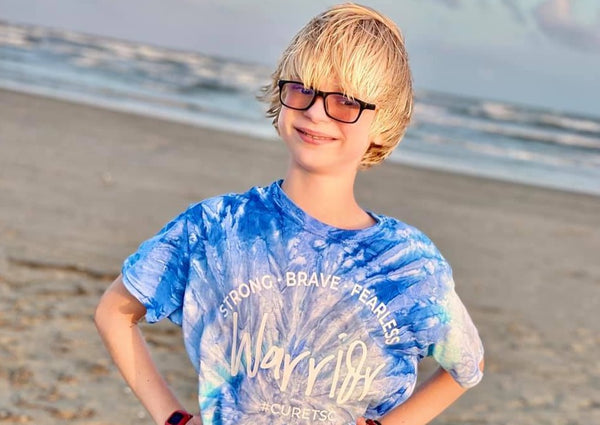 Blue Waves Tie Dye Tee