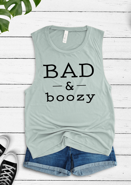 Bad + Boozy Muscle Tank