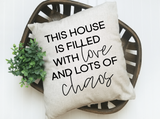 Love and Chaos Pillow Cover