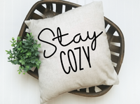 Stay Cozy Pillow Cover