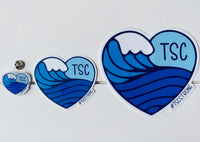 Wave Heart Sticker